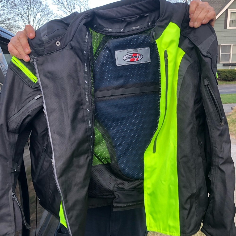 Mens Motorcycle jacket with insert